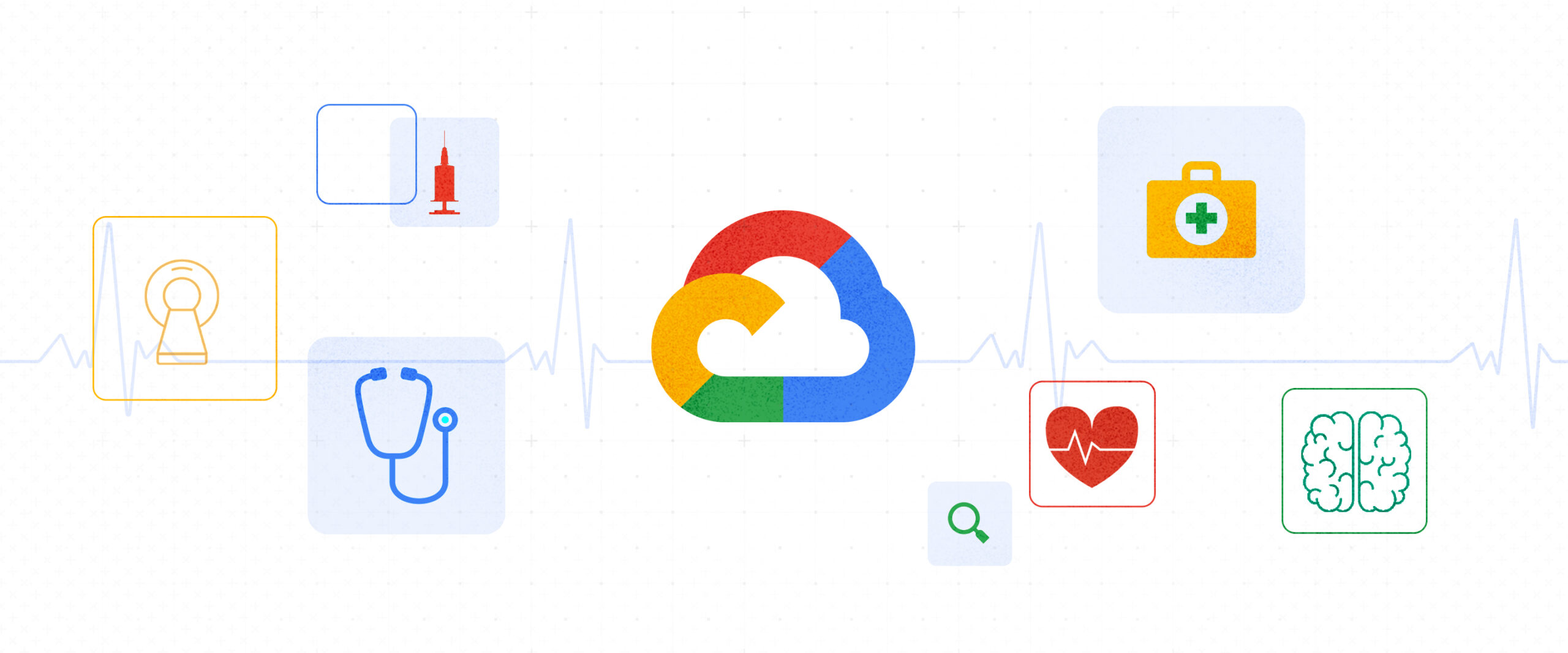 Graphic depicting Google Health Cloud