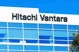 Image of a Hitachi Vantara sign.