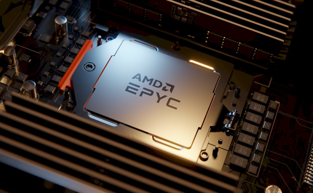 Image of an AMD EPYC processor