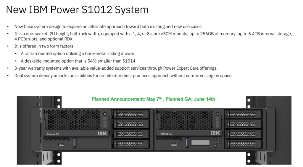 IBM Power S1012 System