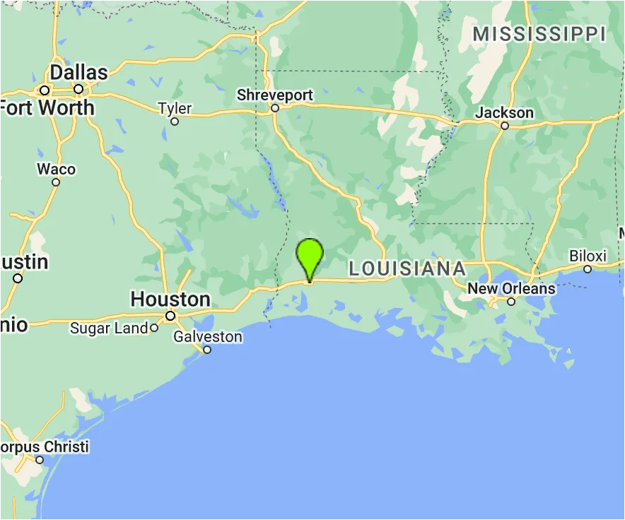 map of Lake Charles LA